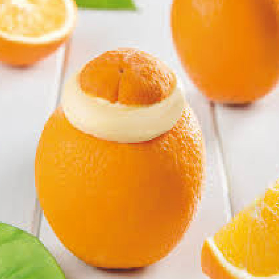 Orange givrée
